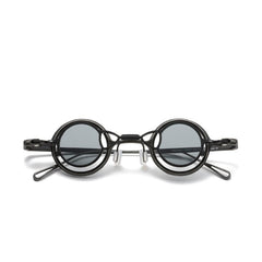 JK Round Titanium Glasses Frame With Magnetic Sunglasses Clips Aviator Frames Southood Dark Gun