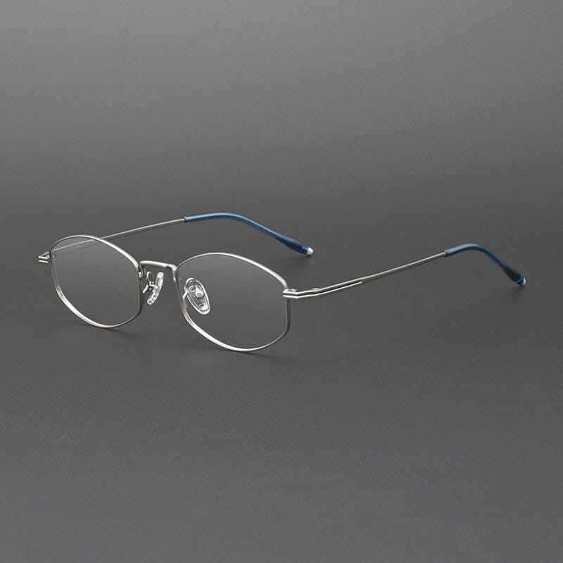 Joan Retro Alloy Eyeglasses Frame Geometric Frames Southood Silver