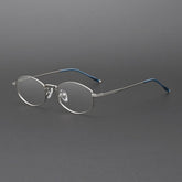Joan Retro Alloy Eyeglasses Frame Geometric Frames Southood Silver