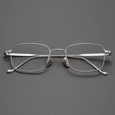 Johnny Vintage Titanium Eyeglasses Frame Rectangle Frames Southood Silver