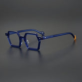 Joli Retro Rectangle Glasses Frame Geometric Frames Southood Blue