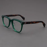 Jolina Retro Rectangle Glasses Frame Rectangle Frames Southood Green Leopard