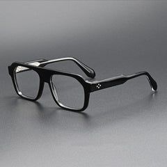 Judge Retro Acetate Glasses Frame Aviator Frames Southood Black