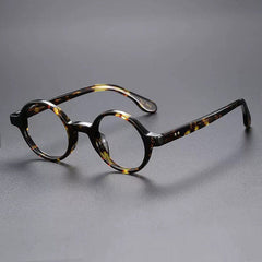 July Round Acetate Glasses Frame Round Frames Southood Leopard