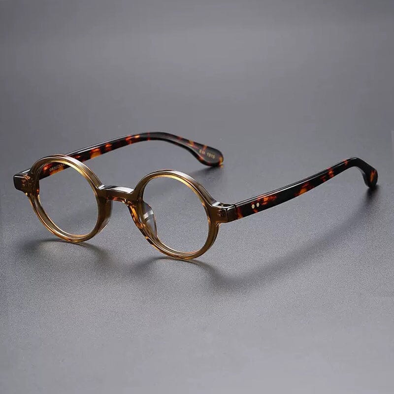 July Round Acetate Glasses Frame Round Frames Southood Tea Leopard