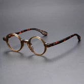 July Round Acetate Glasses Frame Round Frames Southood Tea Leopard
