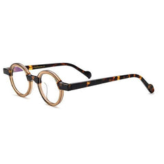 Kaarle Retro Round Acetate Frame Round Frames Southood Brown