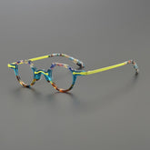 Kalf Vintage Distinctive Glasses Frame Geometric Frames Southood Blue Yellow
