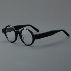 Kalib Retro Acetate Glasses Frame Round Frames Southood Black