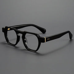 Kane Vintage Acetate Glasses Frame Geometric Frames Southood Black