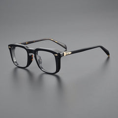 Keane Retro Rectangle Glasses Frame Rectangle Frames Southood Black