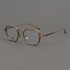 Keanu Retro Titanium Eyeglasses Frame Geometric Frames Southood Bronze