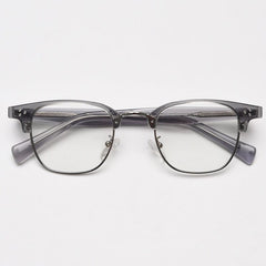 Kemp Vintage Browline Eyeglasses Frame Browline Frames Southood Grey Silver