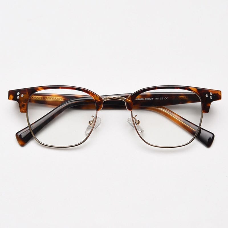 Kemp Vintage Browline Eyeglasses Frame Browline Frames Southood Leopard Gold