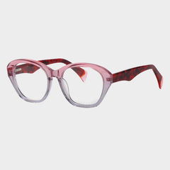 Kershaw Vintage Acetate Glasses Frame Oval Frames Southood Clear Gray Pink