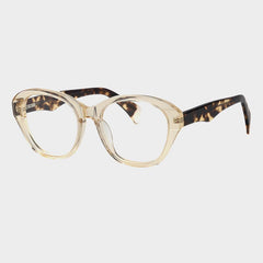 Kershaw Vintage Acetate Glasses Frame Oval Frames Southood Clear Tea