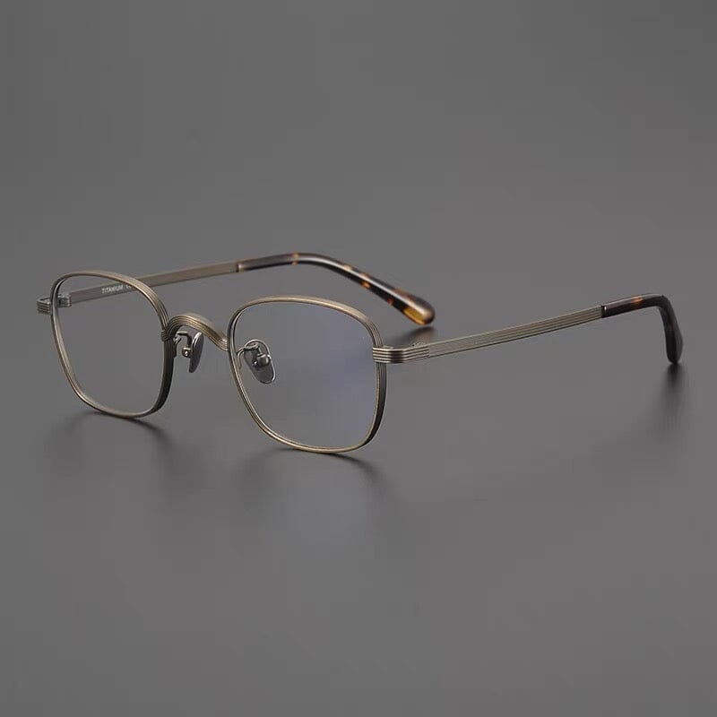 Kimura Titanium Handmade Glasses Frame Rectangle Frames Southood Bronze