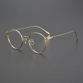 Kingston Vintage Titanium Eyeglasses Frame Round Frames Southood Gold