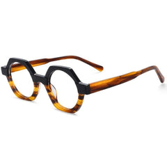 Kit Acetate Polygon Optical Glasses Frame Geometric Frames Southood Black-Tea