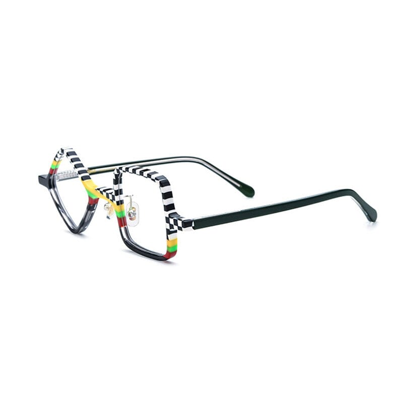 Kit Acetate Polygon Optical Glasses Frame Geometric Frames Southood Black White
