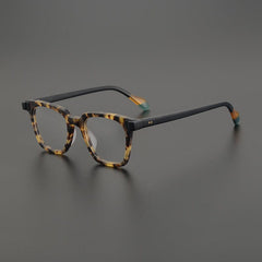 Klas Retro Acetate Glasses Frame Rectangle Frames Southood Leopard