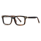 Knicks Square TR90 Glasses Frame Rectangle Frames Southood Leopard