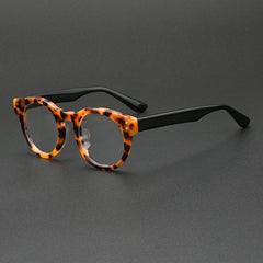 Kojo Vintage Acetate Glasses Frame Oval Frames Southood Leopard