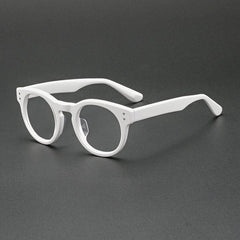 Kojo Vintage Acetate Glasses Frame Oval Frames Southood White