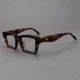 Kord Vintage Acetate Glasses Frame Rectangle Frames Southood Black Leopard