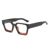 Krich Retro Glasses Frame Rectangle Frames Southood BlackBean
