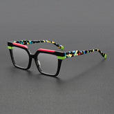 Kropp Vintage Acetate Glasses Frame Rectangle Frames Southood Black