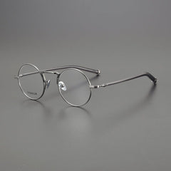 Kun Vintage Round Titanium Glasses Frame Round Frames Southood Gray