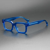 Kyle Vintage Acetate Glasses Frame Rectangle Frames Southood Clear Dark Blue