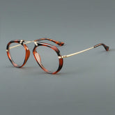 Laver Retro Aviator Acetate Glasses Frame Aviator Frames Southood Leopard