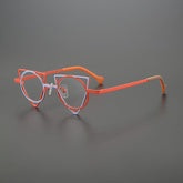 Leap Special Shaped Triangle Titanium Glasses Frame Geometric Frames Southood Blue Red