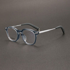 Learner Acetate Titanium Glasses Frame Rectangle Frames Southood Clear Gray Blue