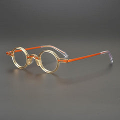 Leif Retro Round Acetate Glasses Frame Round Frames Southood Orange