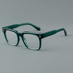 Lennox Retro Acetate Glasses Frame Rectangle Frames Southood Green Pre-sale (ship in late June)