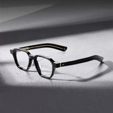 Leroy Vintage Acetate Eyeglasses Frame Rectangle Frames Southood Black