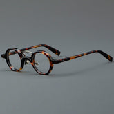 Liam Premium Series Retro Acetate Optical Glasses Frame Round Frames Southood Leopard