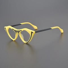 Liane Acetate Cat Eye Glasses Frame Cat Eye Frames Southood Matte Yellow