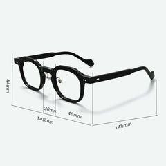Link Vintage Acetate Glasses Frame Geometric Frames Southood