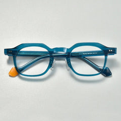 Link Vintage Acetate Glasses Frame Geometric Frames Southood Blue