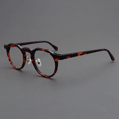 Link Vintage Acetate Glasses Frame Oval Frames Southood Leopard