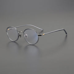 Loren Vintage Acetate Round Glasses Frame Round Frames Southood Gray