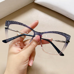 Lorraine Cat Eye Glasses Frame Cat Eye Frames Southood Blue pink