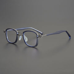 Lyken Acetate Alloy Myopia Glasses Frame Rectangle Frames Southood Blue