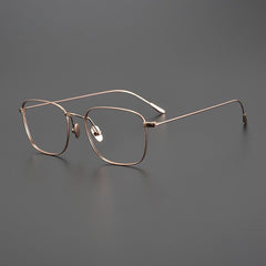 Lyndon Vintage Titanium Eyeglasses Frame Rectangle Frames Southood Rose Gold