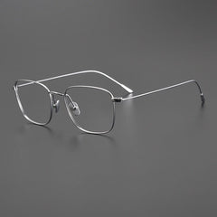 Lyndon Vintage Titanium Eyeglasses Frame Rectangle Frames Southood Silver