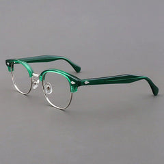 Lynn Vintage Acetate Glasses Frame Oval Frames Southood Green